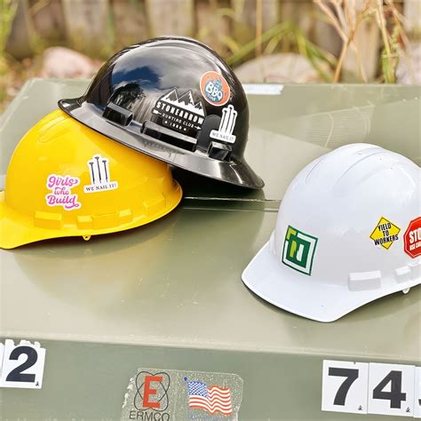 Hard Hat Stickers - Free Shipping | MakeStickers