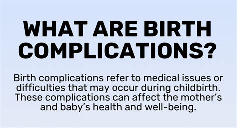 What are Birth Complications? - Goally