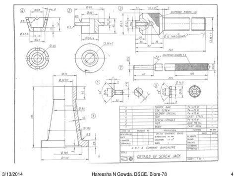 Assembly of screw jack