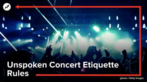 Unspoken Concert Etiquette Rules