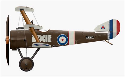 Propeller Plane Side Png - Ww1 Plane Side View, Transparent Png - kindpng