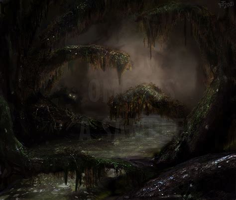 Dark Swamp- Scene or Landscape Art - Tooth and Claw | DriveThruRPG.com