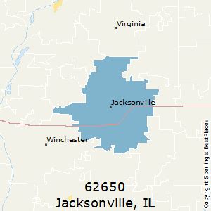 Jacksonville (zip 62650), IL