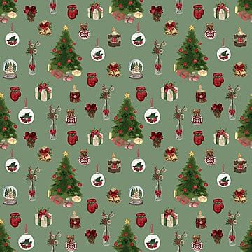 Christmas Seamless Pattern Background, Greeting, Vintage, Season Background Image And Wallpaper ...