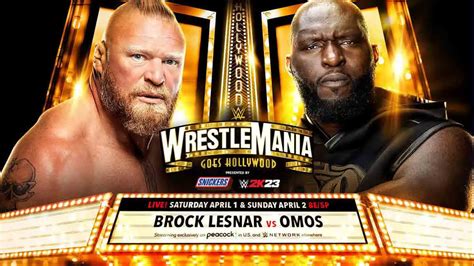 Running Order for WWE WrestleMania 39 Night 2, Lesnar Opening