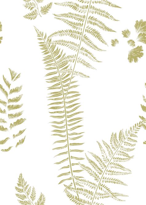 Vintage Green Leaves Wallpaper | Peel&Paper – Peel & Paper