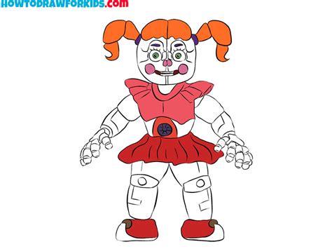 How to Draw Circus Baby - Easy Drawing Tutorial For Kids