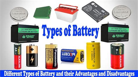 Types of Battery │ Different Types of Battery │ Classification of ...