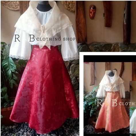 Maria Clara set KIMONA TERNO Filipiniana for teens to ADULT | Lazada PH