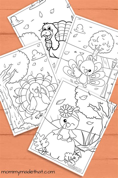 Adorable Turkey Coloring Pages (Perfect for Thanksgiving!)