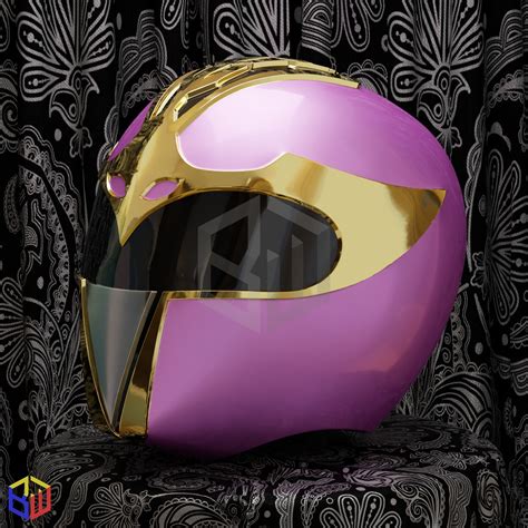 Power Rangers Squadron Pink Ranger Helmet 3D model 3D printable | CGTrader