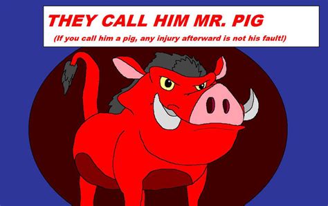 They Call Him Mr. Pig by kylgrv on DeviantArt