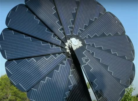 self-cleaning sunflower solar panels generate up to 40% more power