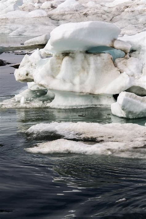 Melting ice in the Arctic stock image. Image of temperature - 79909395