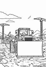 Construction Vehicles Coloring Pages 12 Free Printables  ColoringMaker sketch template