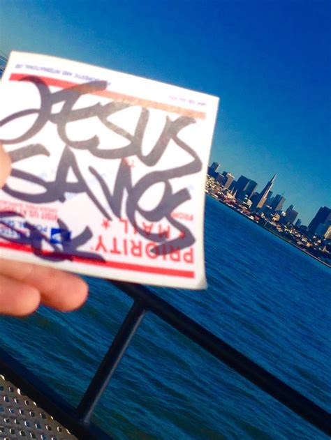 Jesus saves graffiti Jesusgraffiti San francisco graffiti God bless ...