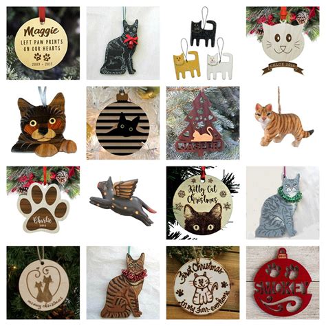 Wooden Cat Ornaments For Your Christmas Tree! – Meow As Fluff