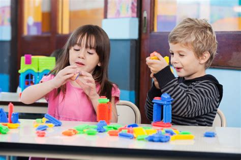 Children Playing With Blocks In Classroom – Way To Grow Childcare Center