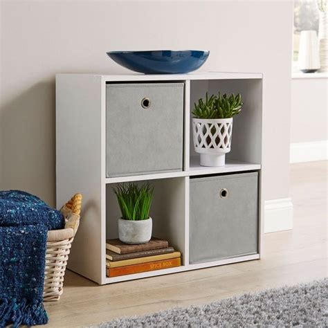 Cube 4 Storage White - Big Furniture Warehouse