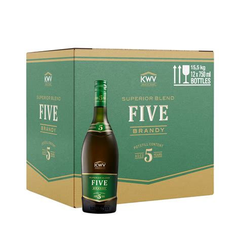 KWV - 5 Year Old Brandy - Case 12 x 750ml | Buy Online in South Africa ...