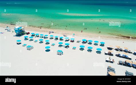 Aerial view of Miami Beach. Florida. USA Stock Photo - Alamy