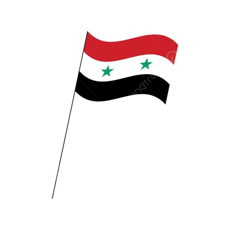 Isolated Transparent Flag Of Syria Vector, Syria Waving Flag, Syria Flag, Syria PNG and Vector ...