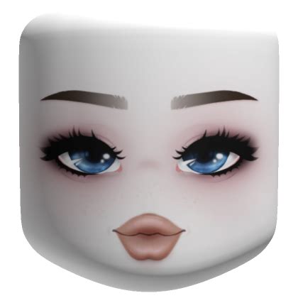 Blue MakeUp Girl Face | Roblox Item - Rolimon's