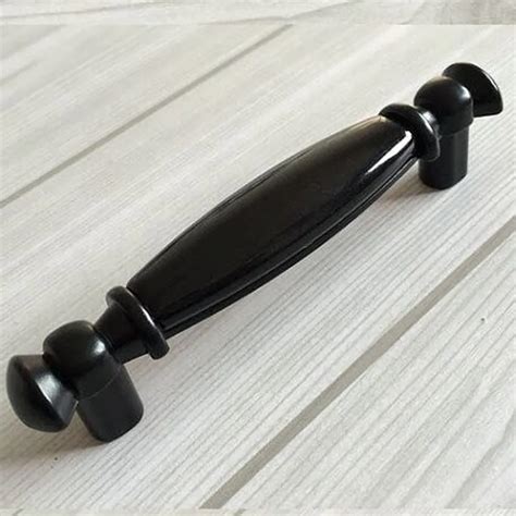 96mm vintage black kitchen cabinet drawer pulls knobs black ceramic ...