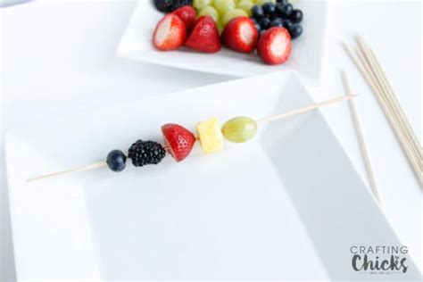 Olympic Inspired Fruit Skewers - The Crafting Chicks