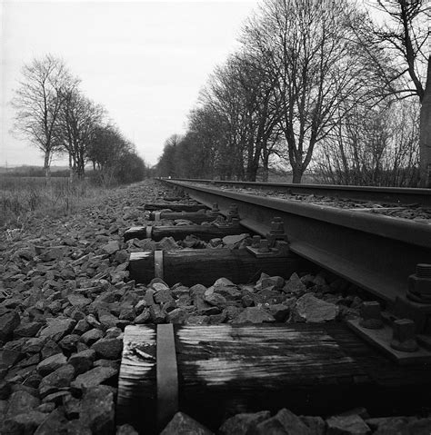 Train tracks, black & white | Free Photo - rawpixel