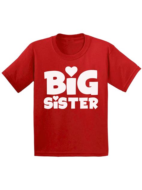 Awkward Styles Big Sister Youth Shirt Lovely T Shirts for Girls Cute ...