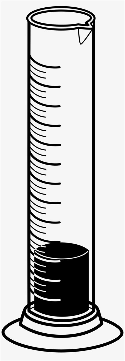 Graduated Cylinders Coloring Book - Drawing Of A Measuring Cylinder Transparent PNG - 1000x2845 ...