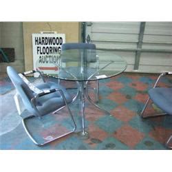 Round Glass Conference Table - Able Auctions