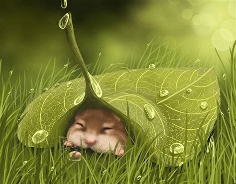 Sleeping In The Rain Painting by Veronica Minozzi