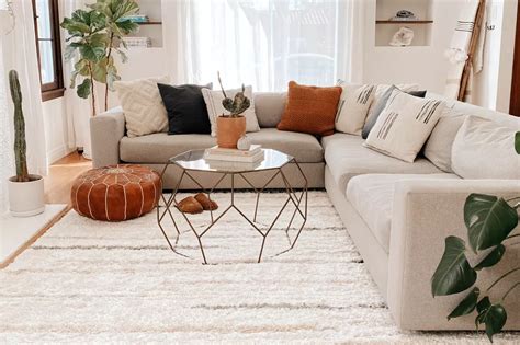 How to Place a Rug Under a Sectional: Your 6 Best Options - Fifti Fifti