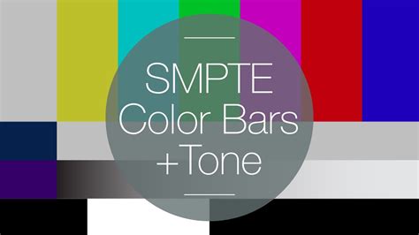 Free HD SMPTE Color Bars with Tone - YouTube