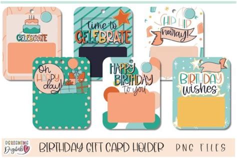 Birthday Gift Card Holder, Money Holder Graphic by designingdigitals ...