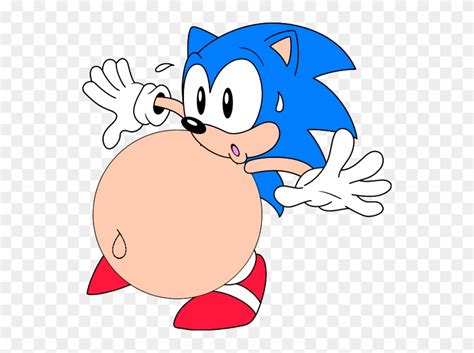 Fat Sonic Lost His Balance By Monguin - Fat Sonic - Free Transparent PNG Clipart Images Download