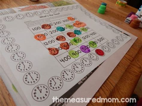 Telling time games for K-2 - The Measured Mom