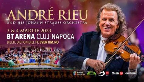 Concierto de ANDRÉ RIEU en Cluj, los días 3 y 4 de marzo de 2023