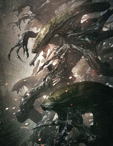 Incredible Alien fan art by Jon Giang - Alien Images Image Gallery