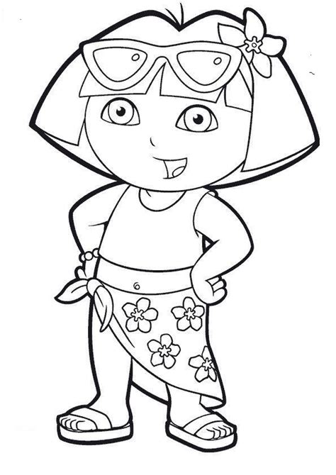 Free Printable Dora The Explorer Coloring Pages For Kids