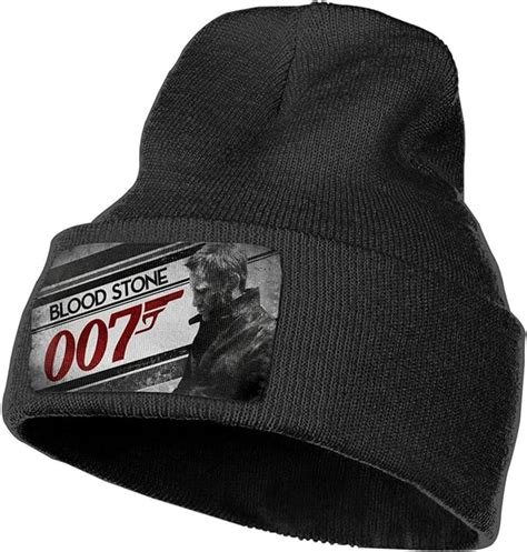 James Bond 007 Unisex Knit Hat Cap Stretchy Beanie Hat Adult Hedging Cap Child Thick Lined Hats ...