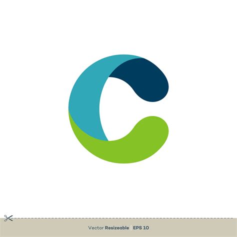 C Letter Vector Icon Logo Template Flat Design - Download Free Vector Art, Stock Graphics & Images