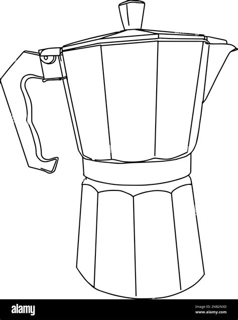 sketch of geyser coffee maker Stock Vector Image & Art - Alamy