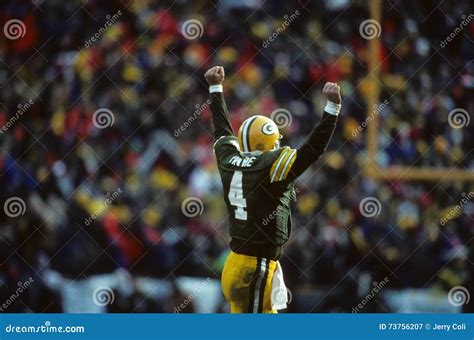 Brett Favre Green Bay Packers Editorial Photography - Image of athlete ...