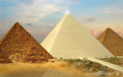 When pyramids were white with golden pyramidia (capstones). A ...