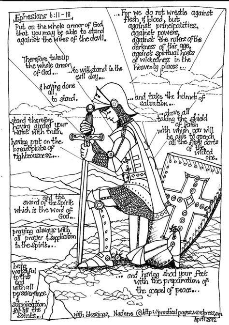 Armor Of God Coloring Pages - Coloring Home