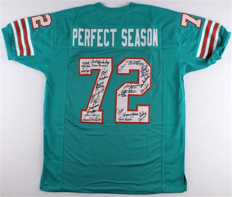 1972 Dolphins "Perfect Season" Jersey Team-Signed by (27) with Bob ...