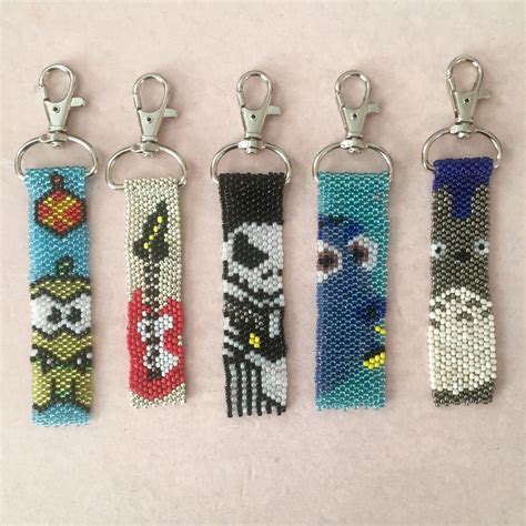 Custom Beaded Keychains | Beaded keychains, Beaded keychains patterns ...